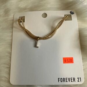 💥10/$10 Forever 21 Gold Initial Necklace